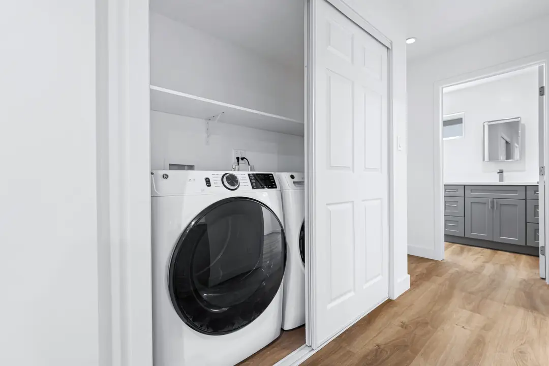 Cimarron: laundry closet beside a bathroom