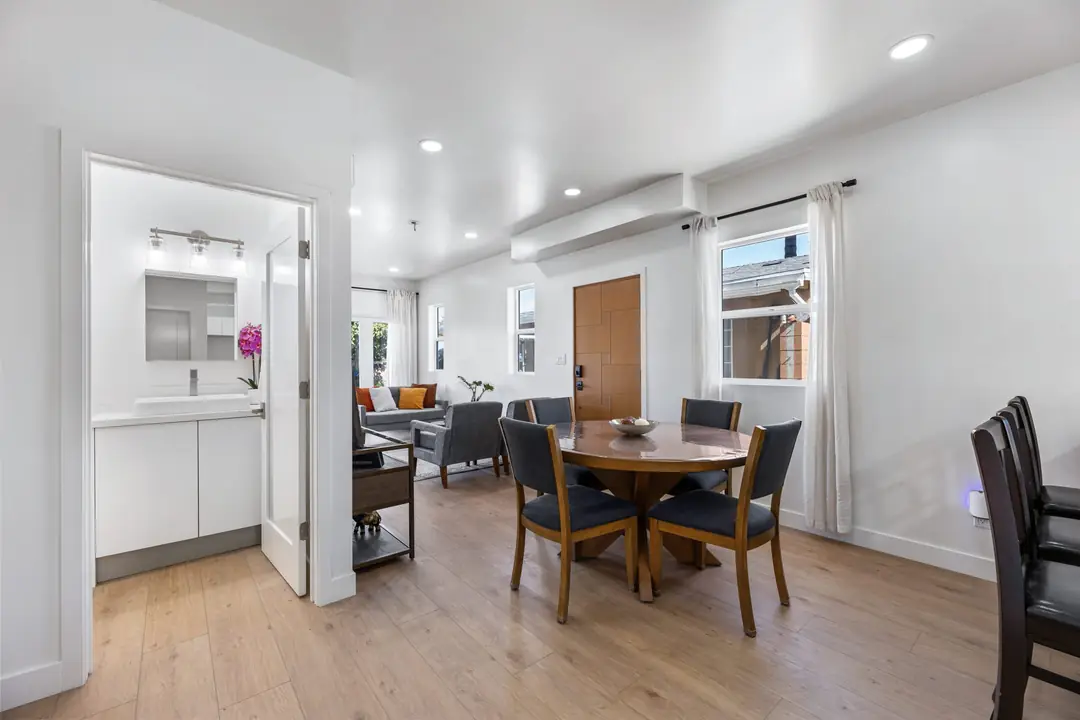 Lancewood: dining room viewed from the kitchen
