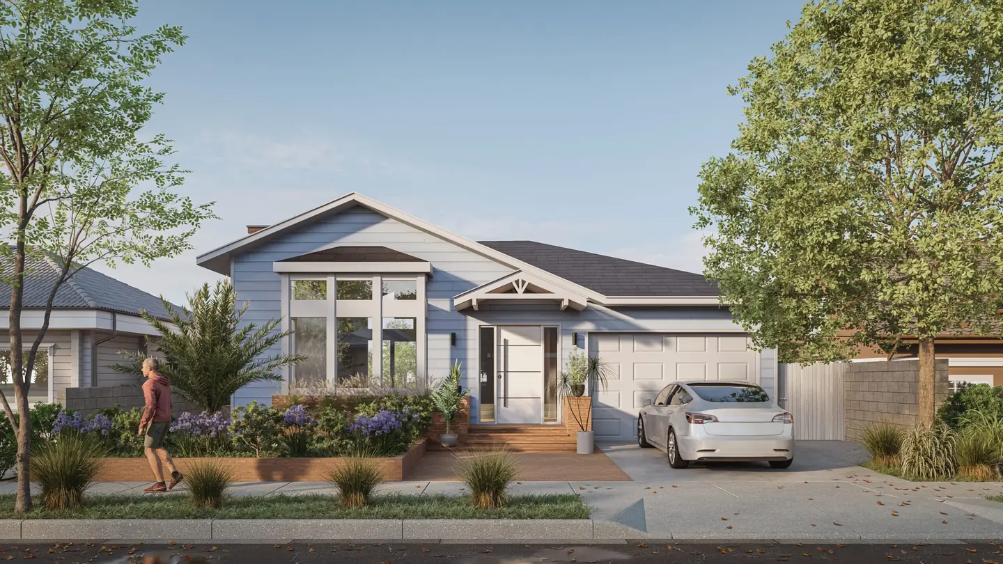Las Lomas: las Lomas brings a sequence of pitched roofs to a broad street frontage