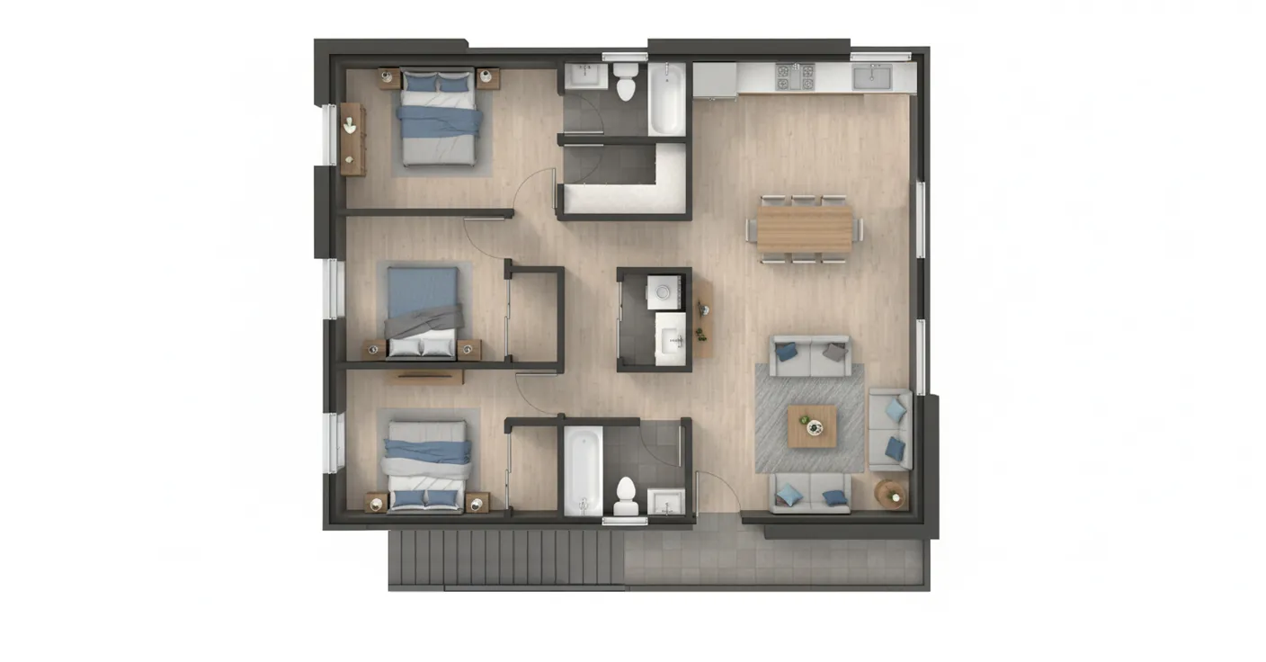 Option C 59th Place floor plan 6