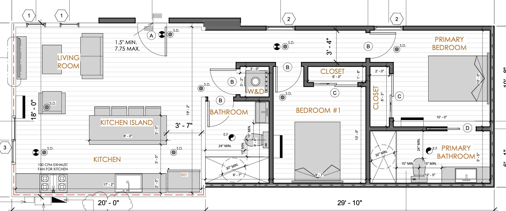 Option J National Boulevard floor plan 2