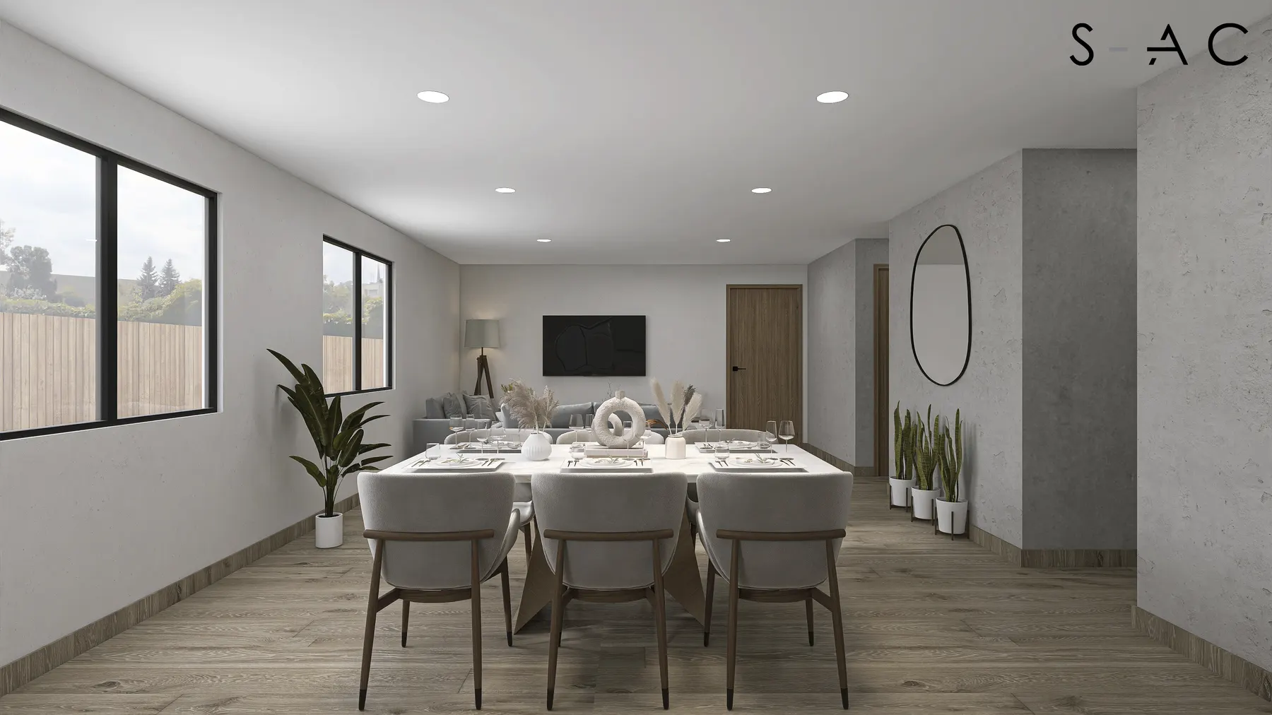 Forma dining room design rendering 7