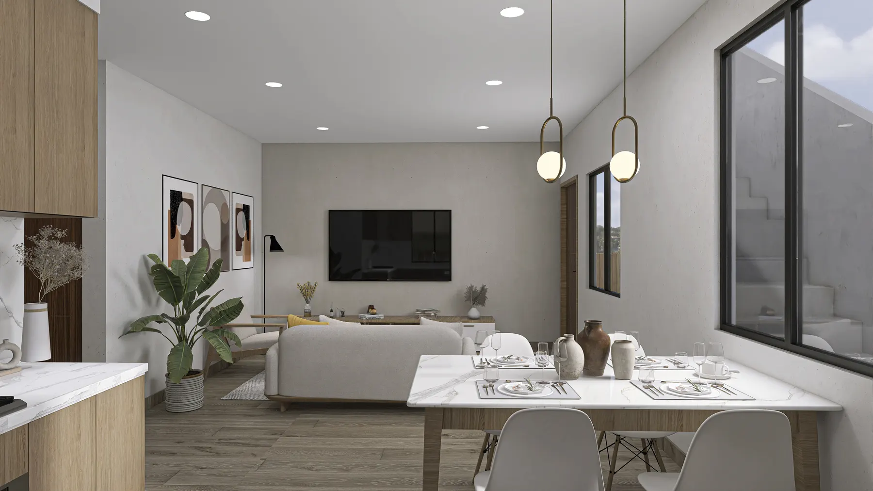 Perlita dining room design rendering 20
