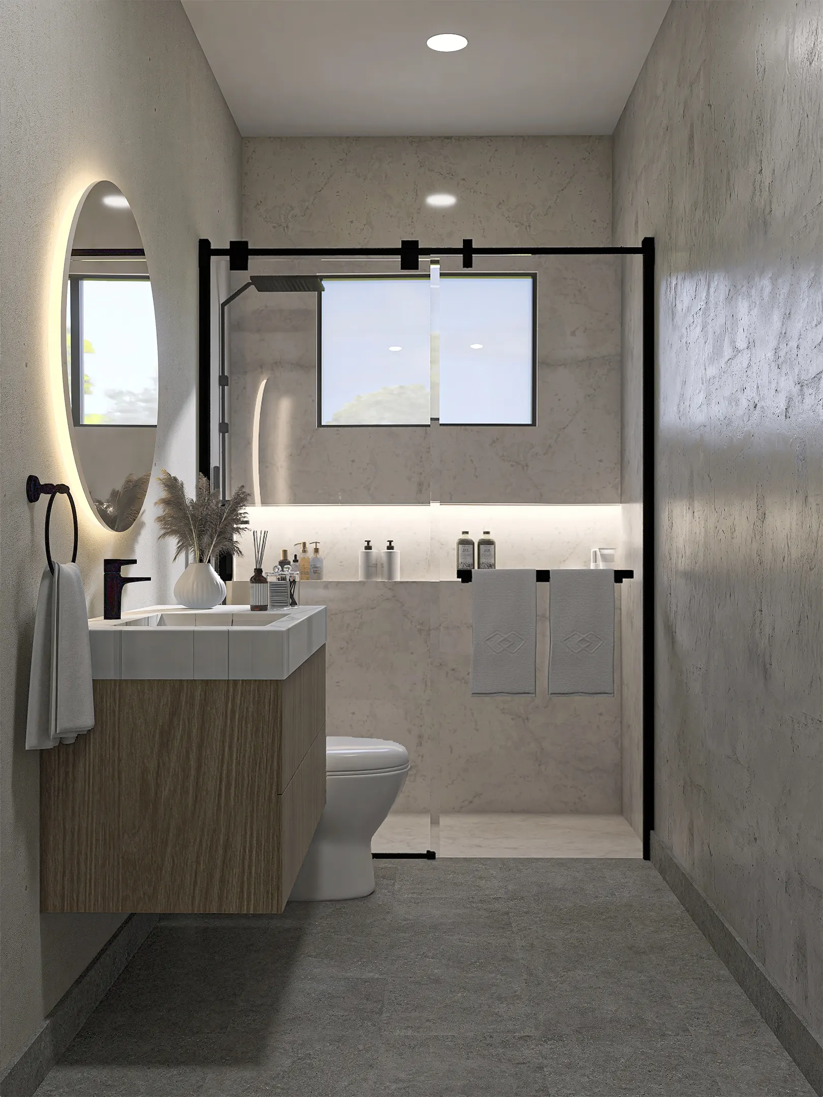 Perlita bathroom design rendering 24