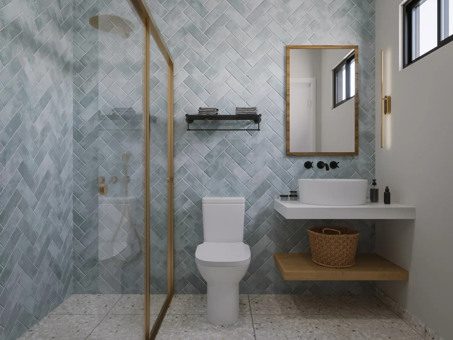 Santiago bathroom design rendering 13