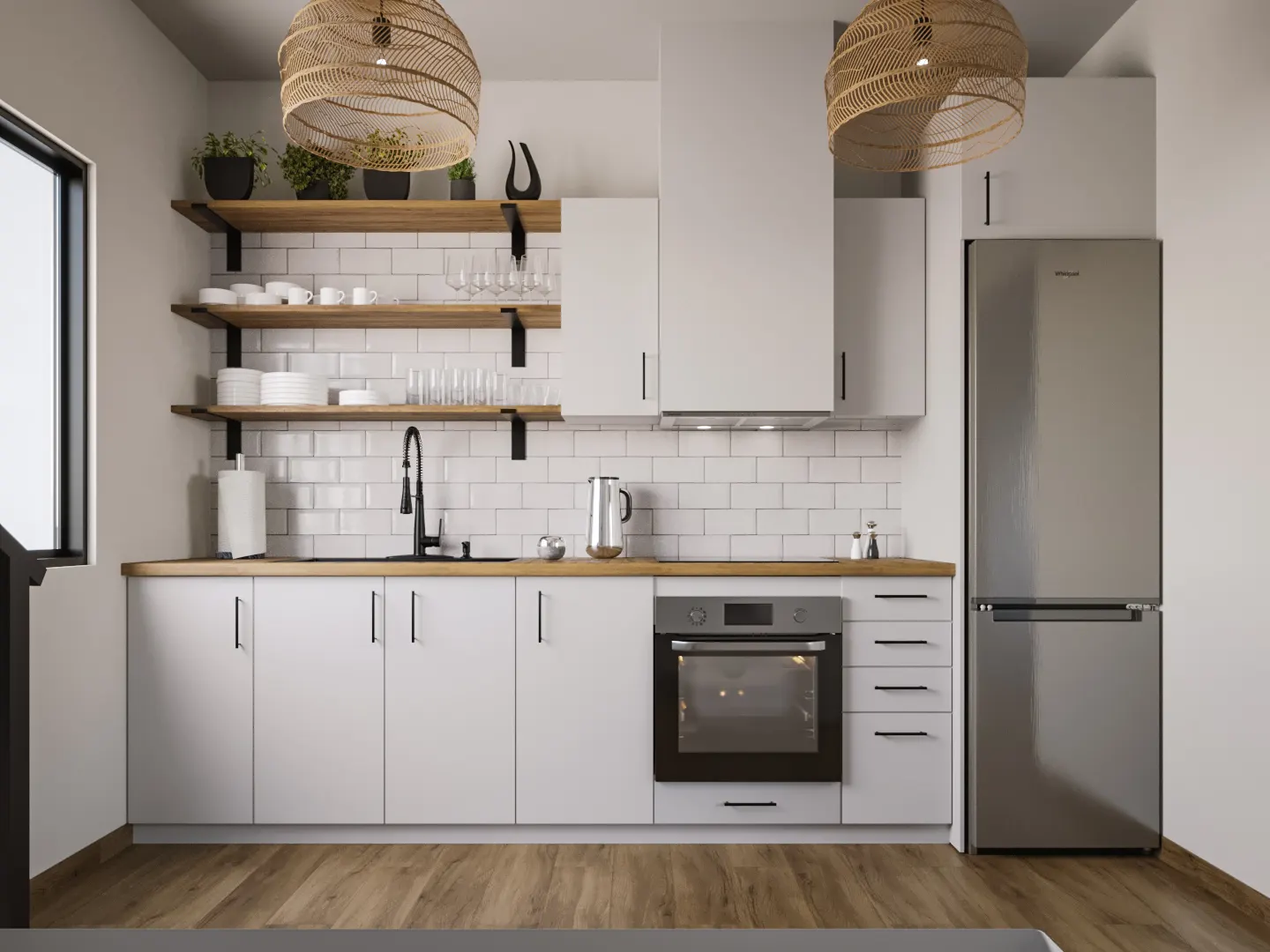 Santiago kitchen design rendering 14