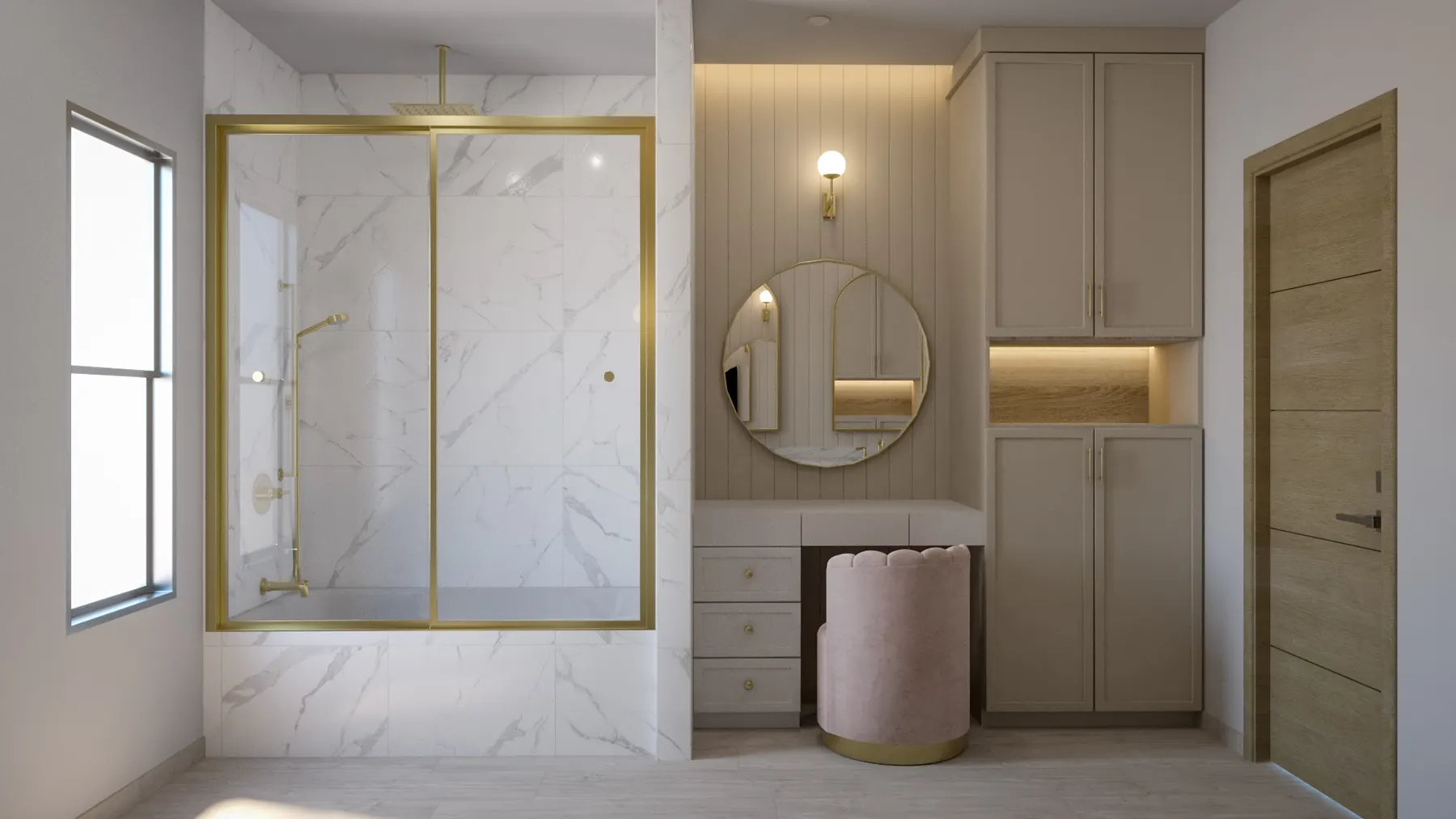 Santiago bathroom design rendering 19
