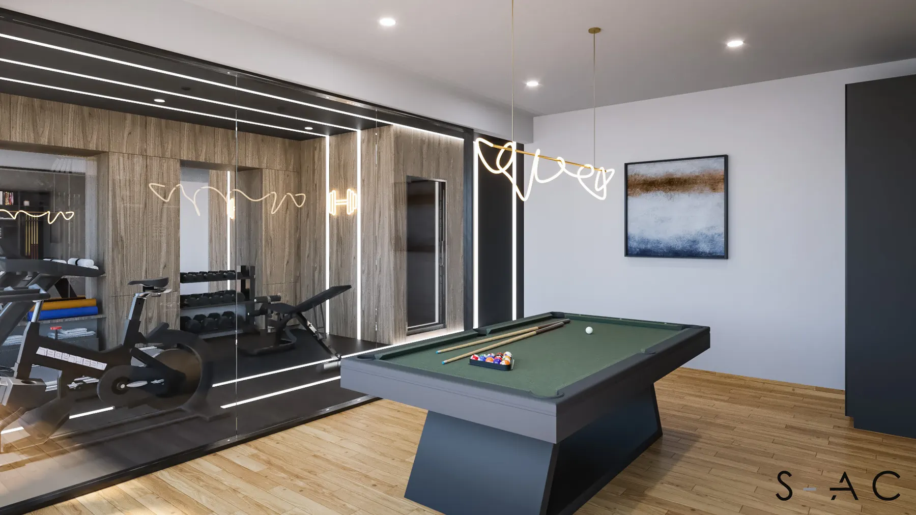 Santiago interior design rendering 28