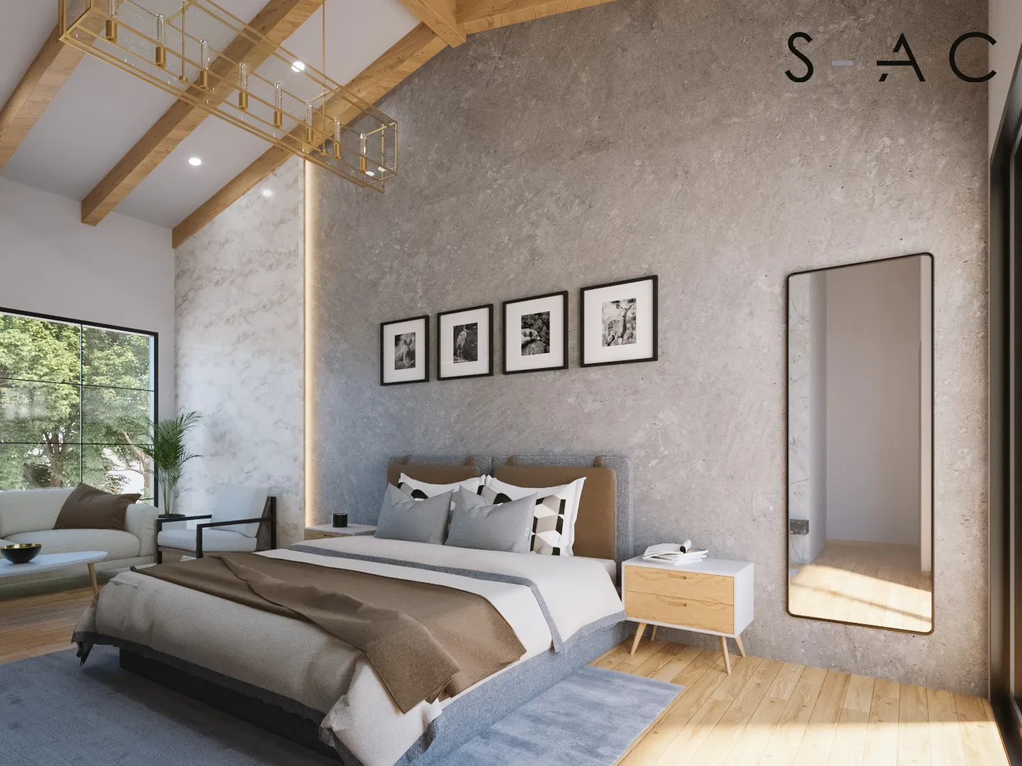 Santiago bedroom design rendering 11