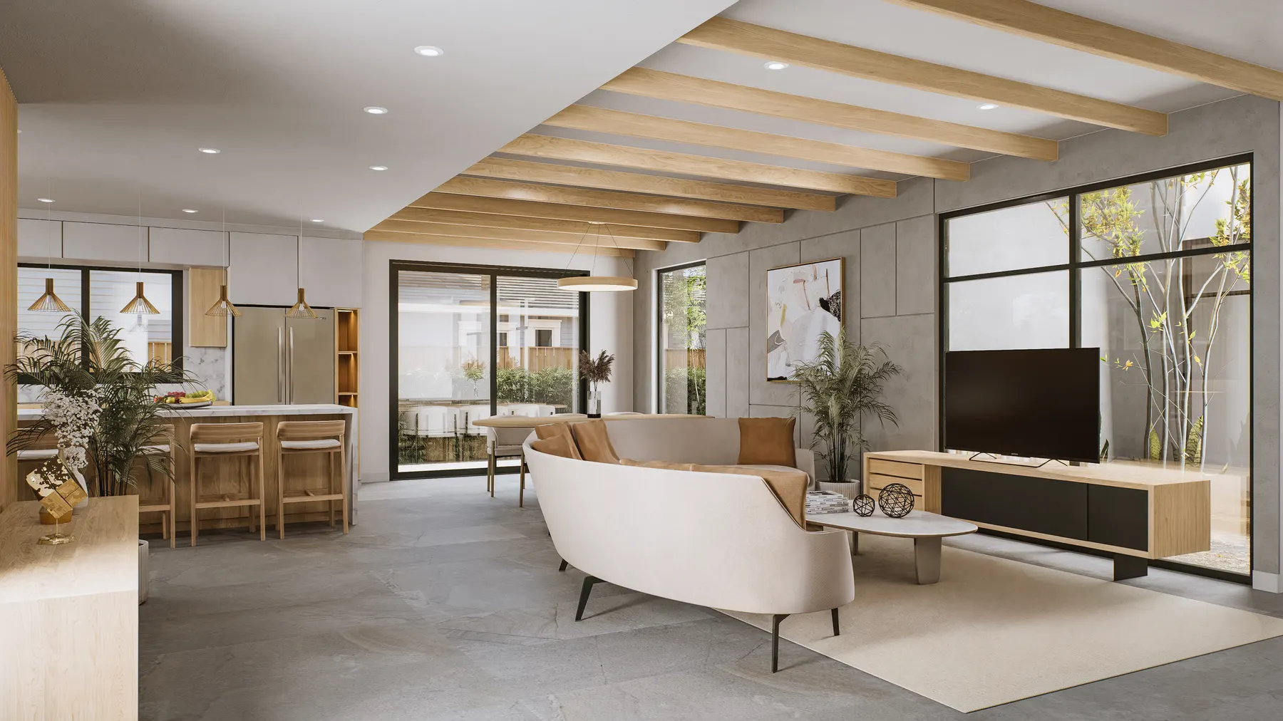 42nd Street Triplex interior design rendering 5