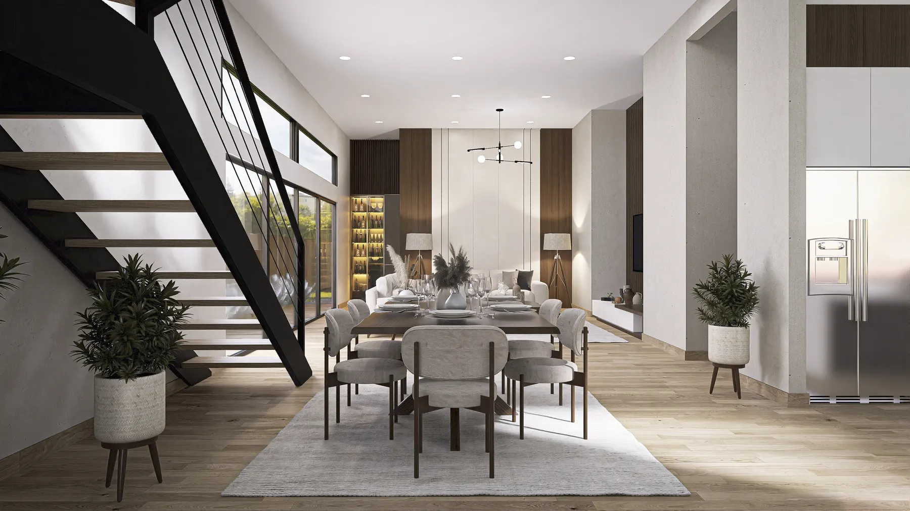 Helms dining room design rendering 16