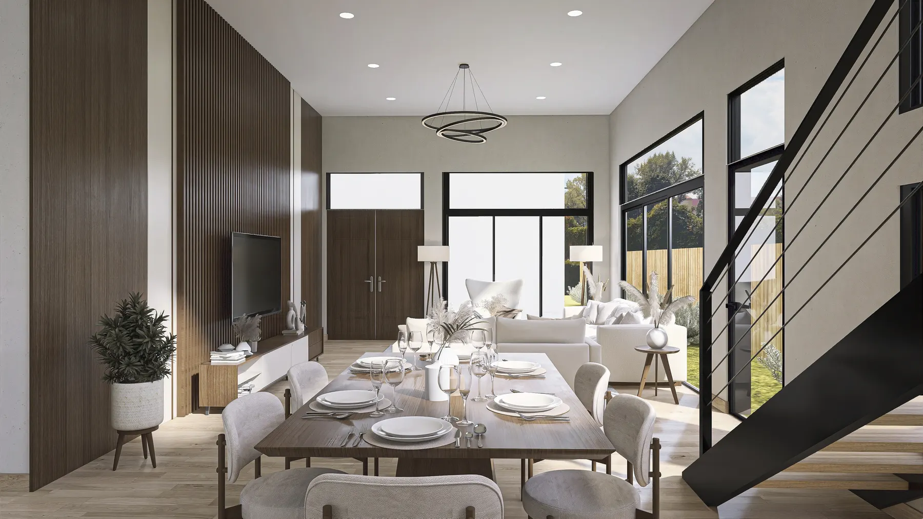 Helms dining room design rendering 17