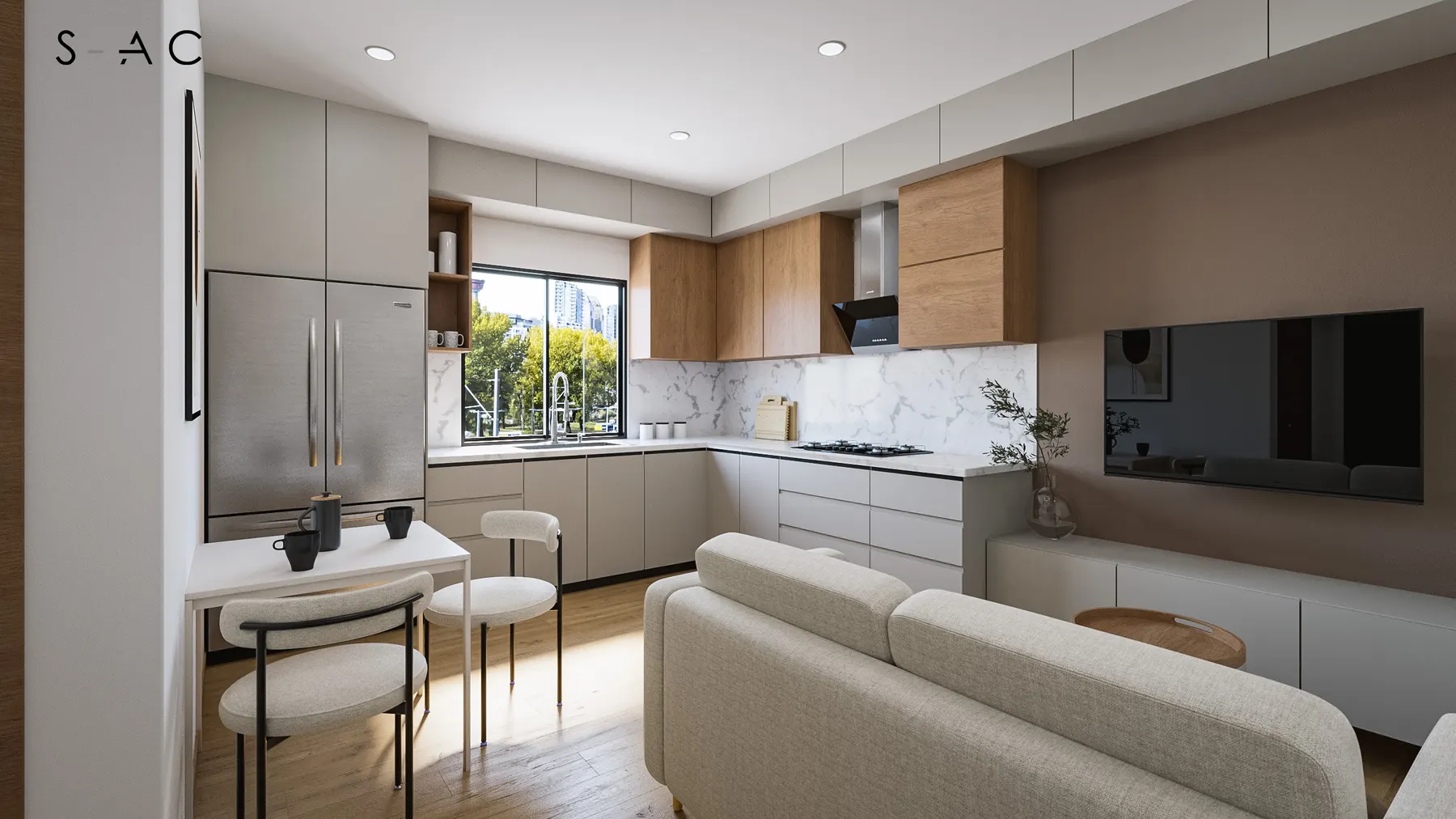 Lumen kitchen design rendering 6