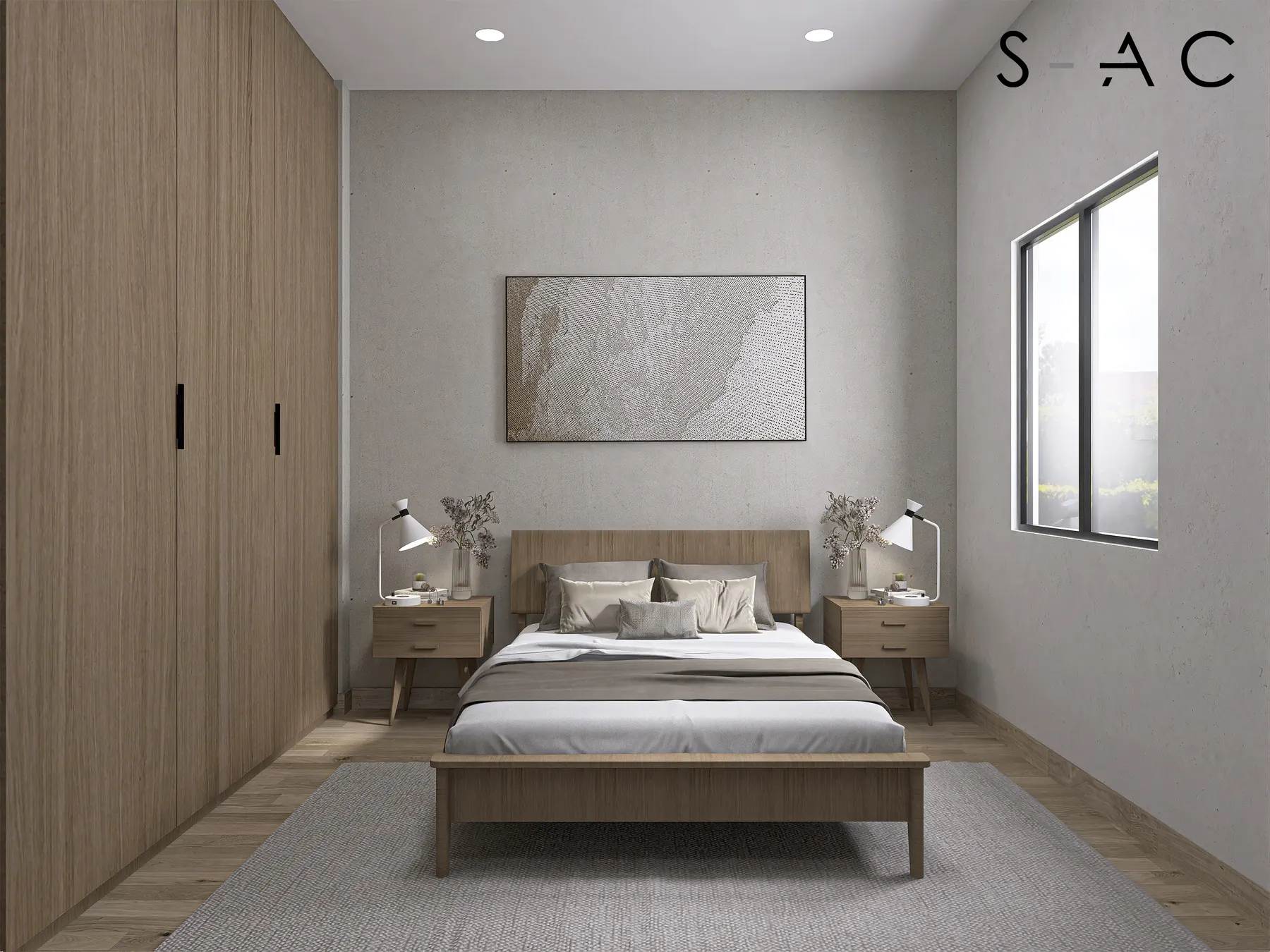 Modus bedroom design rendering 8