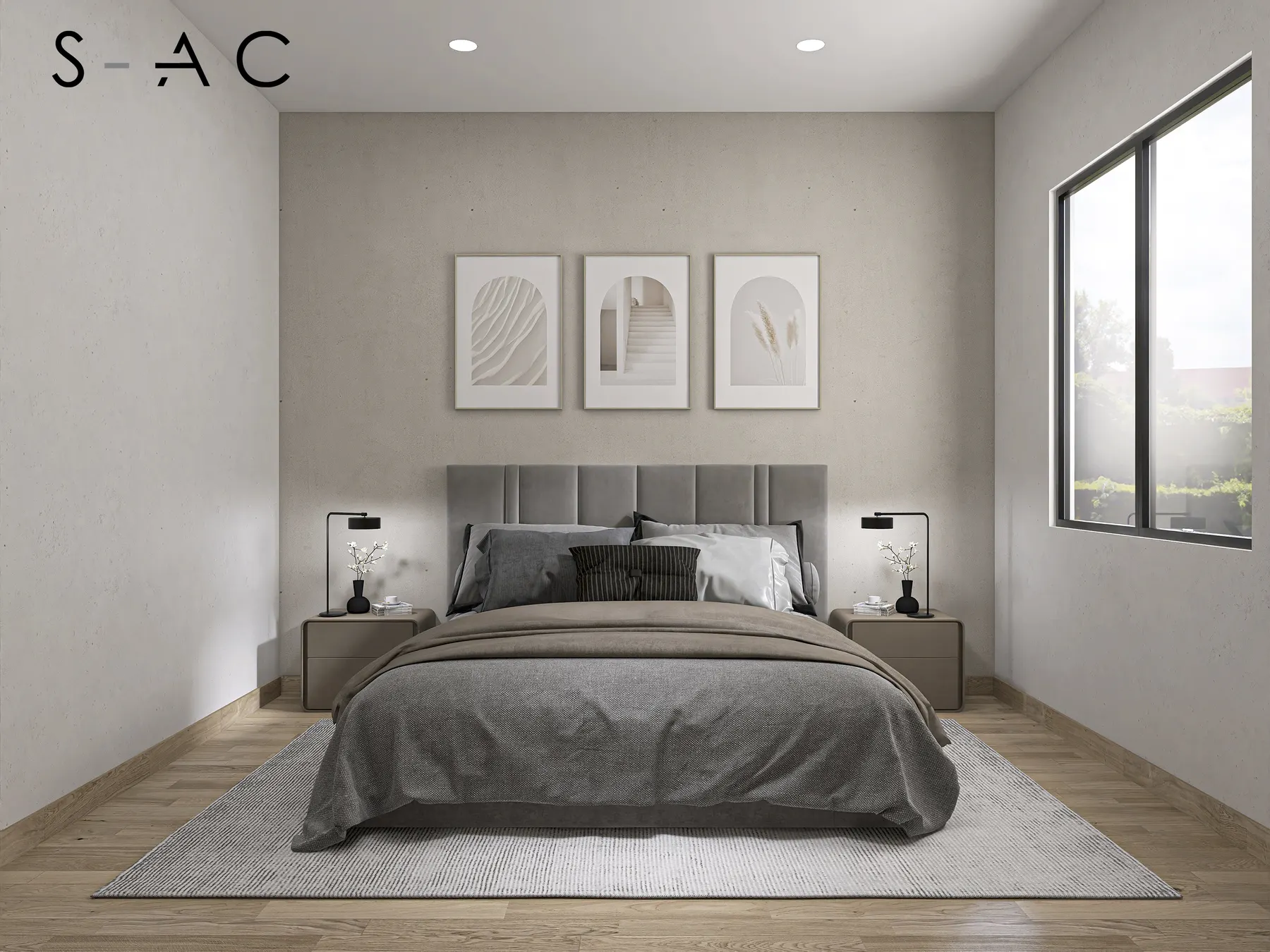 Modus bedroom design rendering 12